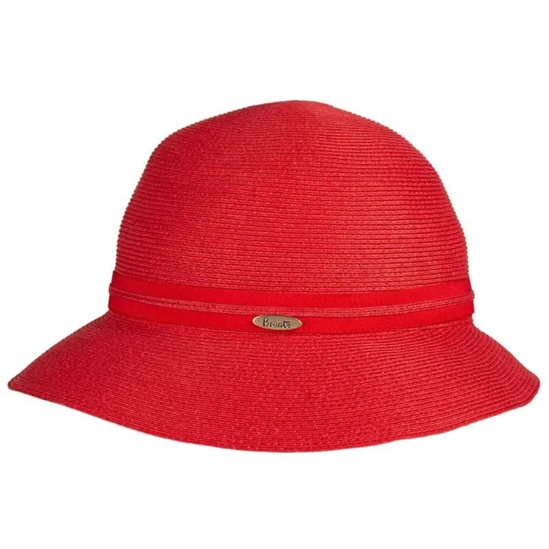 Sombrero cloche rojo