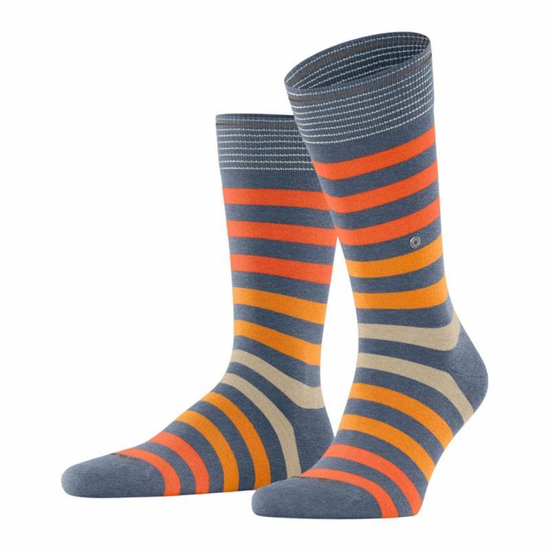  Burlington sock orange stripe Brands Burlington