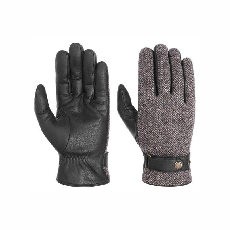  Gloves leather black Brands Stetson
