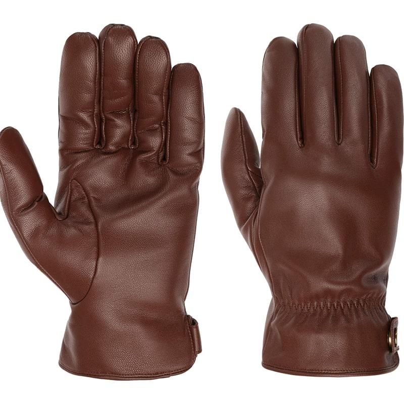  Gloves leather brown Brands Stetson